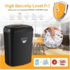 Picture of 12-Sheet Cross Cut Paper Shredder, Home Office Heavy Duty Shredder for Paper, Credit Card, Mails, Staples, with Transparent Window