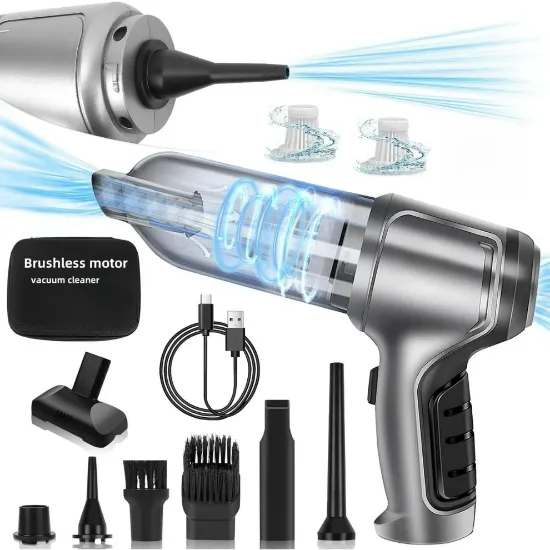 Picture of Wireless Handheld Car Vacuum Cleaner,Mini Car Vacuum Cleaner,15000Pa High Power Cordless Vacuum Cleaner,3 in 1 Portable Handheld Car Vacuum for Car,Office and Home