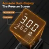 Picture of Tire Inflator Portable Air Compressor - 150PSI & 10000mAh Cordless Air Pump with Digital Tire Pressure Gauge, Accurate Dual LCD Display & LED Light, Portable Air Pump for Car/Motorcycle/E-Bike/Ball