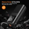 Picture of Tire Inflator Portable Air Compressor - 150PSI & 10000mAh Cordless Air Pump with Digital Tire Pressure Gauge, Accurate Dual LCD Display & LED Light, Portable Air Pump for Car/Motorcycle/E-Bike/Ball