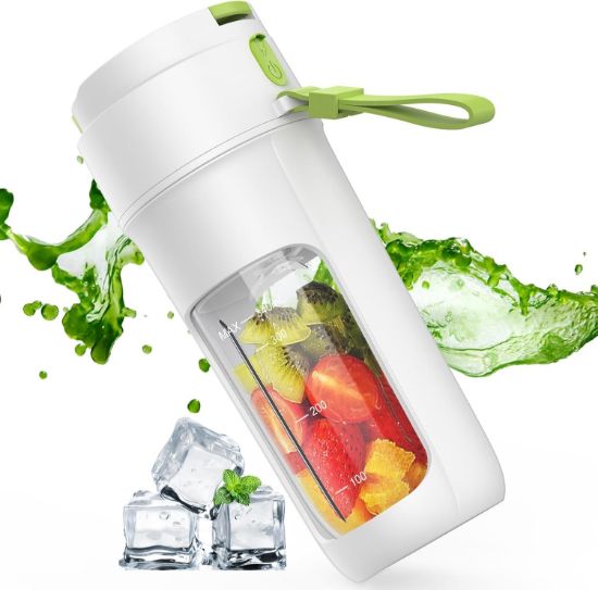 Picture of Boyun Daj Portable Blender, 340 ml Personal Juicer Cup,USB Rechargeable,Household Fruit Mixer for Shakes and Smoothies,Easy to Clean,BPA Free for Travel, Home and Office