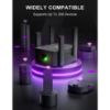 Picture of KIDSNADO 2025 WiFi Extender-Wireless Signal Repeater Booster,Dual Band 2.4GHz & 5GHz Wireless Repeate,Dual-band Speeds Up To 1200Mbps Wall-Through Strong WiFi Booster,Covers Up to 9800 Sq.ft （black）