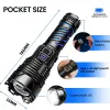 Picture of Flashlight LED Rechargeable Flashlights， 200000 High Lumens with 5000mAh ,5 Modes LED Flashlight Adjustable,High Powered Flash Lights Waterproof Handheld Flashlights for Home Camping Hiking