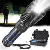 Picture of Flashlight LED Rechargeable Flashlights， 200000 High Lumens with 5000mAh ,5 Modes LED Flashlight Adjustable,High Powered Flash Lights Waterproof Handheld Flashlights for Home Camping Hiking