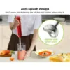 Picture of Boyun Daj Hand Blender, Immersion Blender with 2 Mixing Speed, Electric Handheld Mixer Portable Stick Mixer with Stainless Steel Blades for Soup, Smoothie, Puree, Baby Food-Red