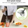 Picture of Boyun Daj Hand Blender, Immersion Blender with 2 Mixing Speed, Electric Handheld Mixer Portable Stick Mixer with Stainless Steel Blades for Soup, Smoothie, Puree, Baby Food-Black