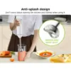 Picture of Boyun Daj Hand Blender, Immersion Blender with 2 Mixing Speed, Electric Handheld Mixer Portable Stick Mixer with Stainless Steel Blades for Soup, Smoothie, Puree, Baby Food-White