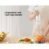 Picture of Boyun Daj Hand Blender, Immersion Blender with 2 Mixing Speed, Electric Handheld Mixer Portable Stick Mixer with Stainless Steel Blades for Soup, Smoothie, Puree, Baby Food-White
